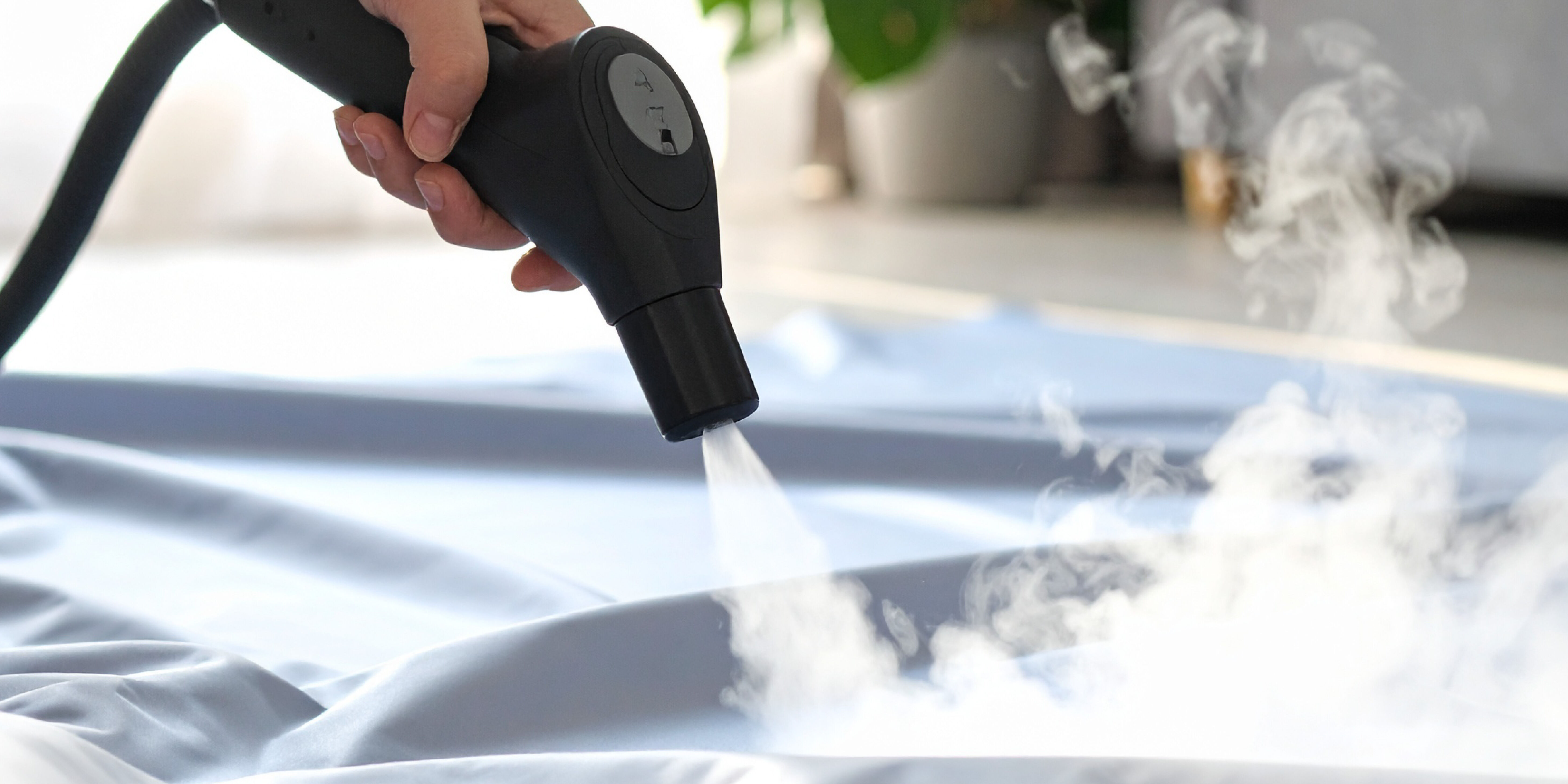 Steam clean the banner